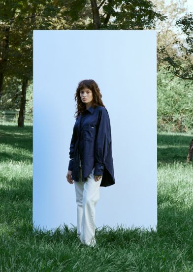 Cep Detaylı Gömlek Lacivert resmi