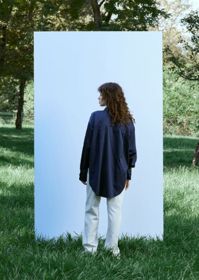 Cep Detaylı Gömlek Lacivert resmi