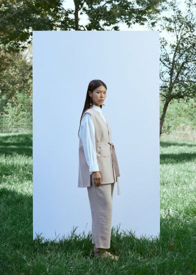 Kısa Yelek Bej resmi