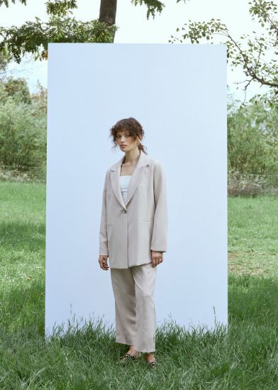 Blazer Ceket Bej resmi