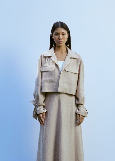 Kısa Ceket Bej resmi