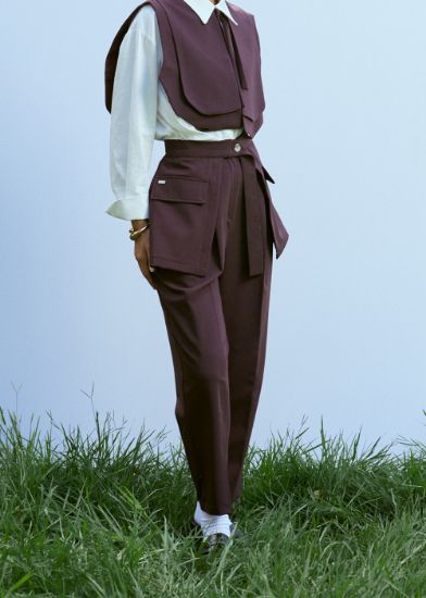 Etek Kemer Bordo resmi