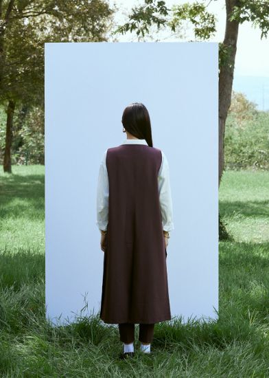 Uzun Yelek Bordo resmi